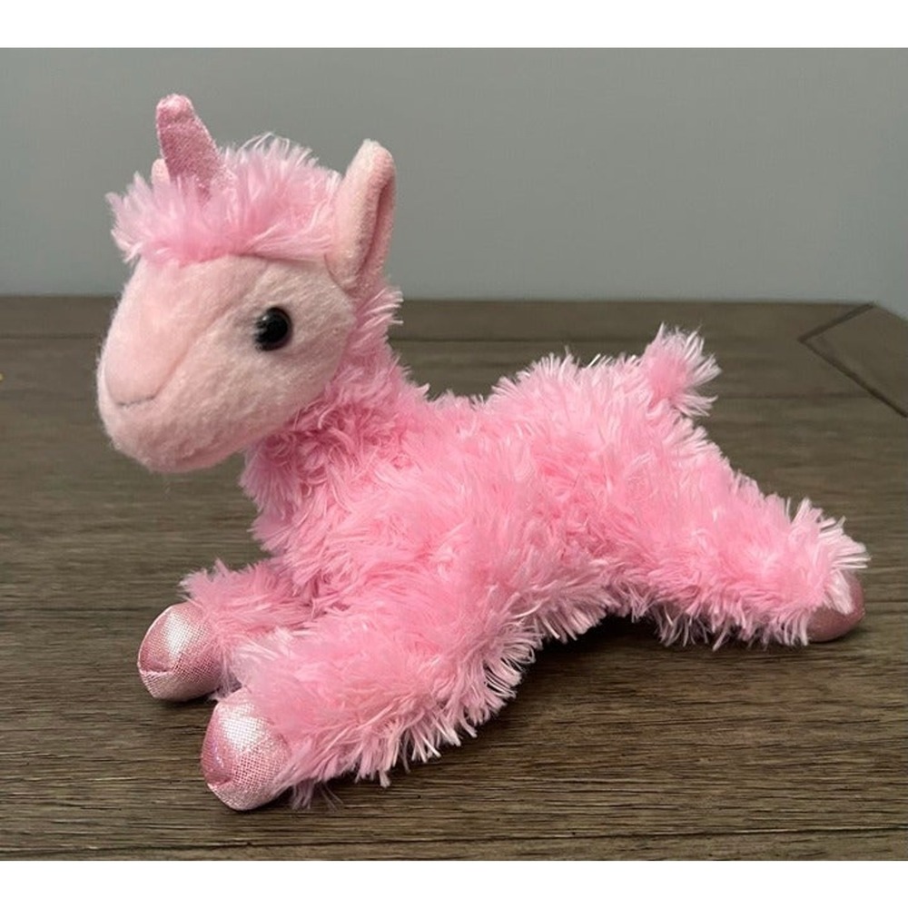 Aurora World Pink Llamacorn Plush Stuffed Animal Llama Unicorn Sparkle Horn 8"